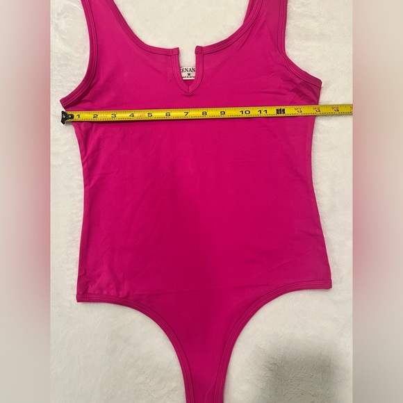 BRAND NEW Hot Pink Zenana Bodysuit - Size Medium - Picture 7 of 9